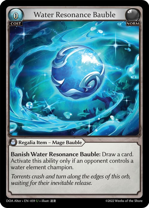 Water Resonance Bauble (059) [Dawn of Ashes: Alter Edition] | Silver Goblin