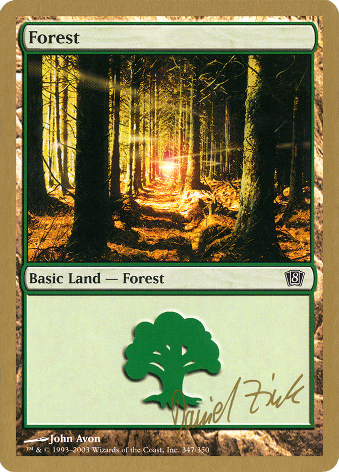 Forest (dz347) (Daniel Zink) [World Championship Decks 2003] | Silver Goblin