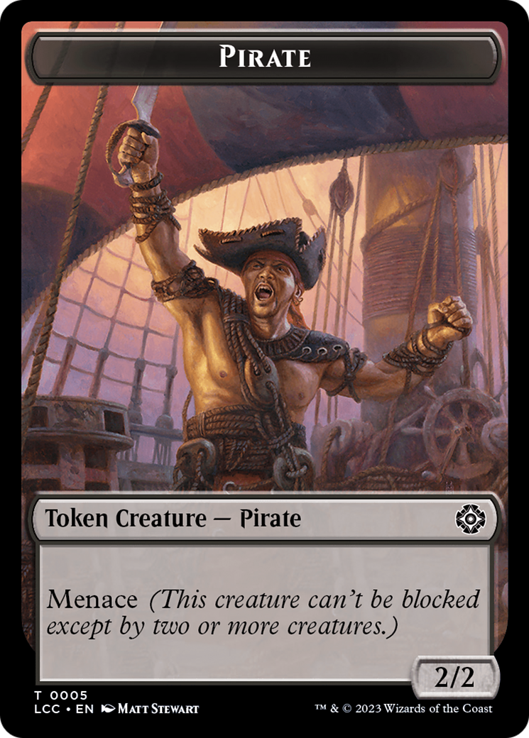 The Monarch // Pirate Double-Sided Token [The Lost Caverns of Ixalan Commander Tokens] | Silver Goblin