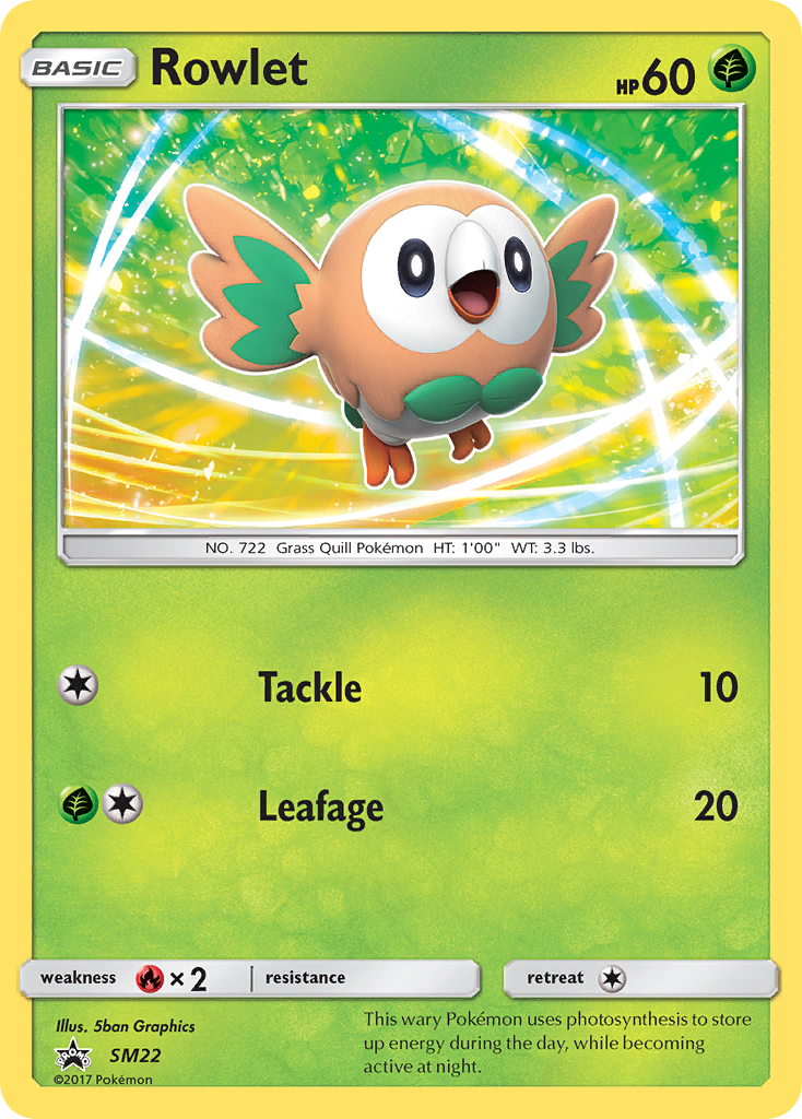 Rowlet (SM22) [Sun & Moon: Black Star Promos] | Silver Goblin