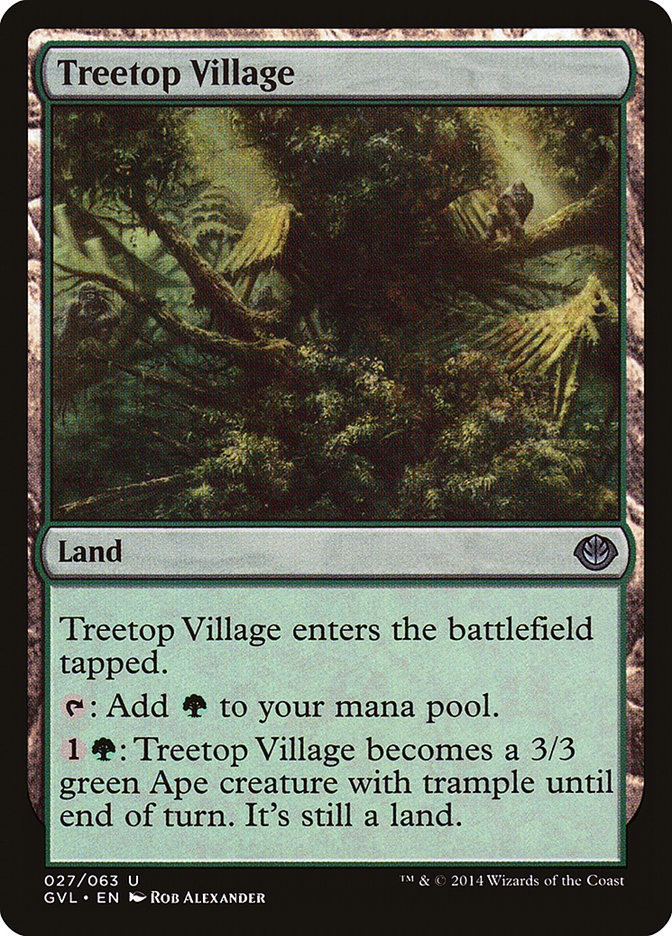 Treetop Village (Garruk vs. Liliana) [Duel Decks Anthology] | Silver Goblin