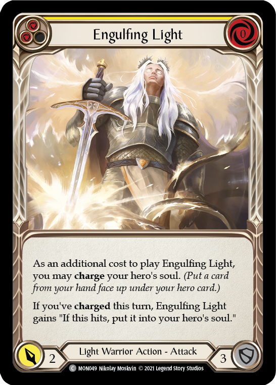 Engulfing Light (Yellow) [MON049] (Monarch)  1st Edition Normal | Silver Goblin