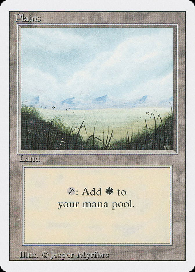 Plains (No Trees / Signature on Right) [Revised Edition] | Silver Goblin