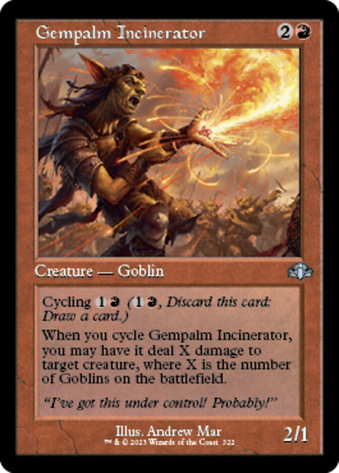 Gempalm Incinerator (Retro) [Dominaria Remastered] | Silver Goblin