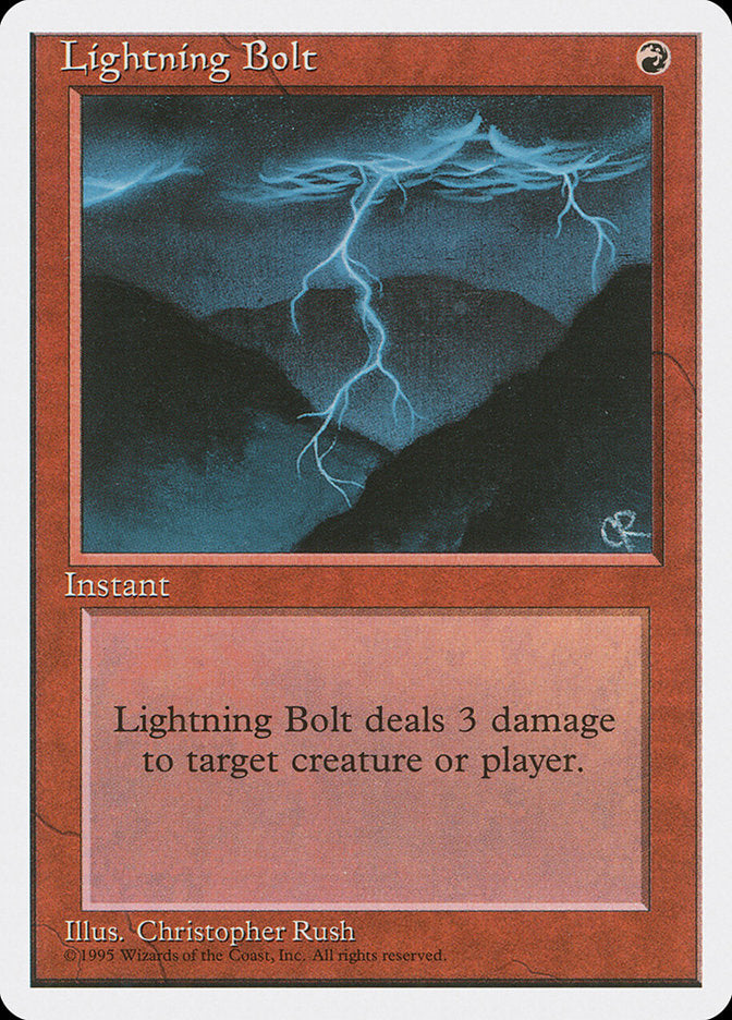 Lightning Bolt [Fourth Edition] | Silver Goblin