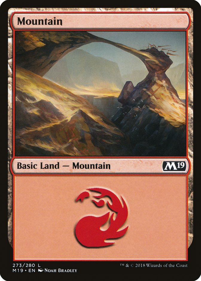 Mountain (273) [Core Set 2019] | Silver Goblin