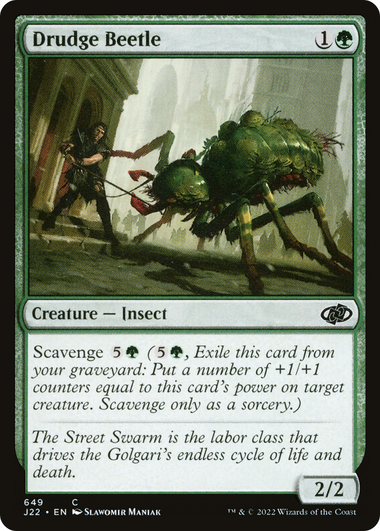 Drudge Beetle [Jumpstart 2022] | Silver Goblin