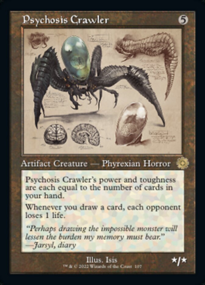 Psychosis Crawler (Retro Schematic) [The Brothers' War Retro Artifacts] | Silver Goblin