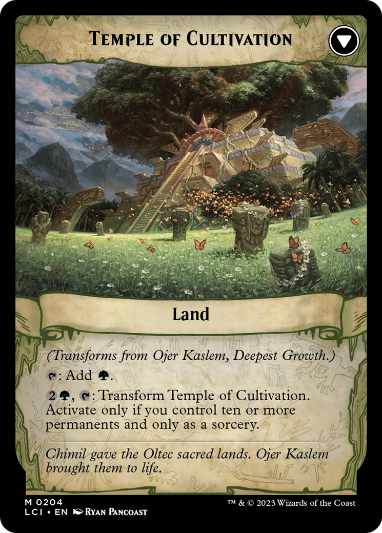Ojer Kaslem, Deepest Growth // Temple of Cultivation [The Lost Caverns of Ixalan Prerelease Cards] | Silver Goblin
