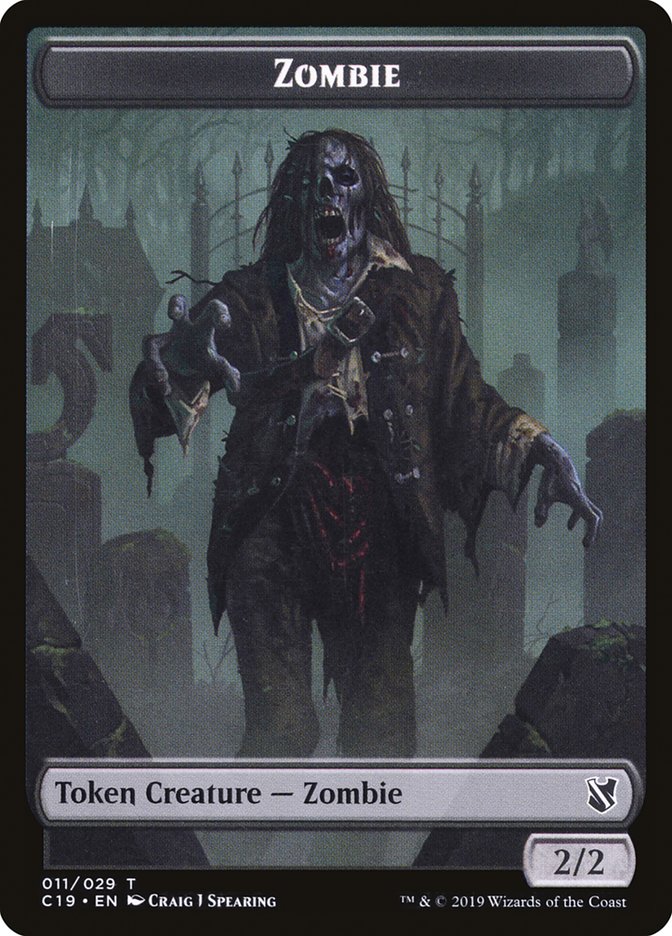 Zombie Token (011/029) [Commander 2019 Tokens] | Silver Goblin