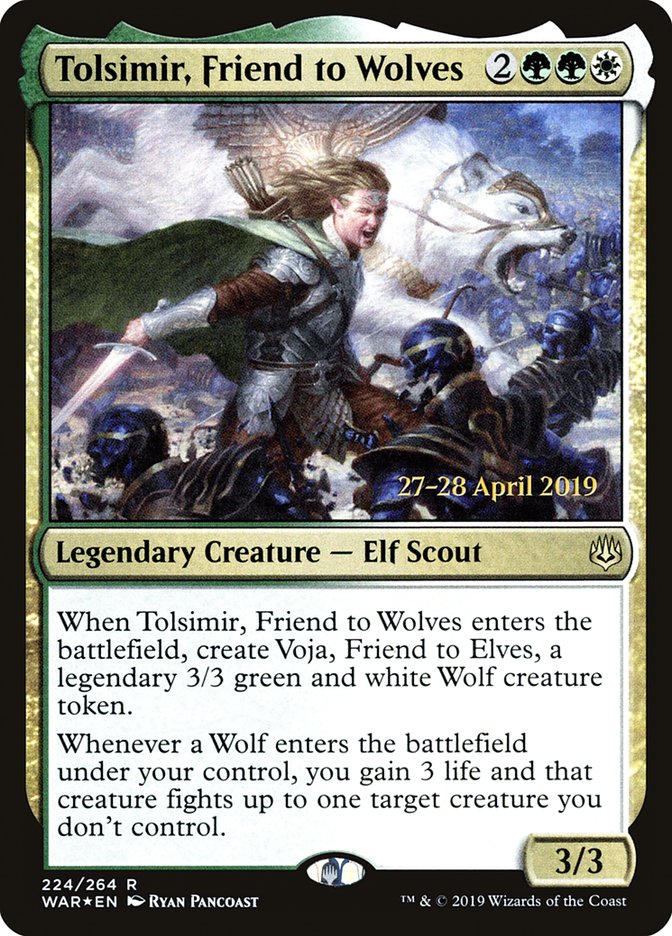 Tolsimir, Friend to Wolves [War of the Spark Prerelease Promos] | Silver Goblin