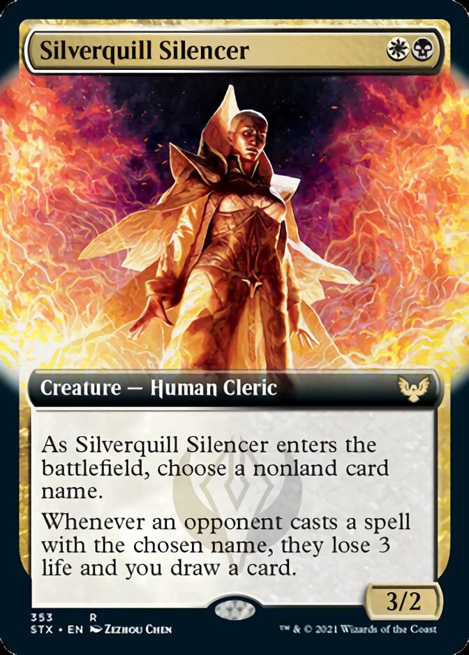 Silverquill Silencer (Extended Art) [Strixhaven: School of Mages] | Silver Goblin