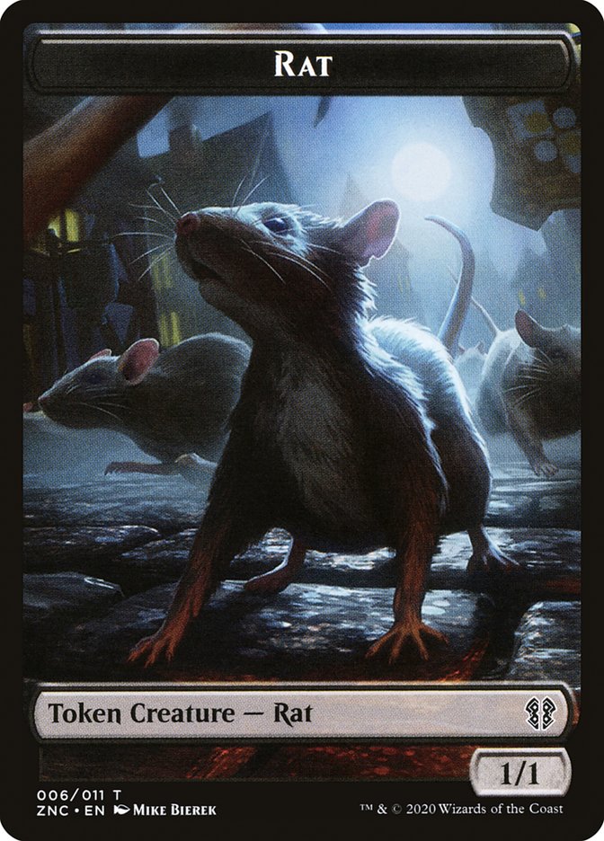 Faerie Rogue // Rat Double-Sided Token [Zendikar Rising Commander Tokens] | Silver Goblin