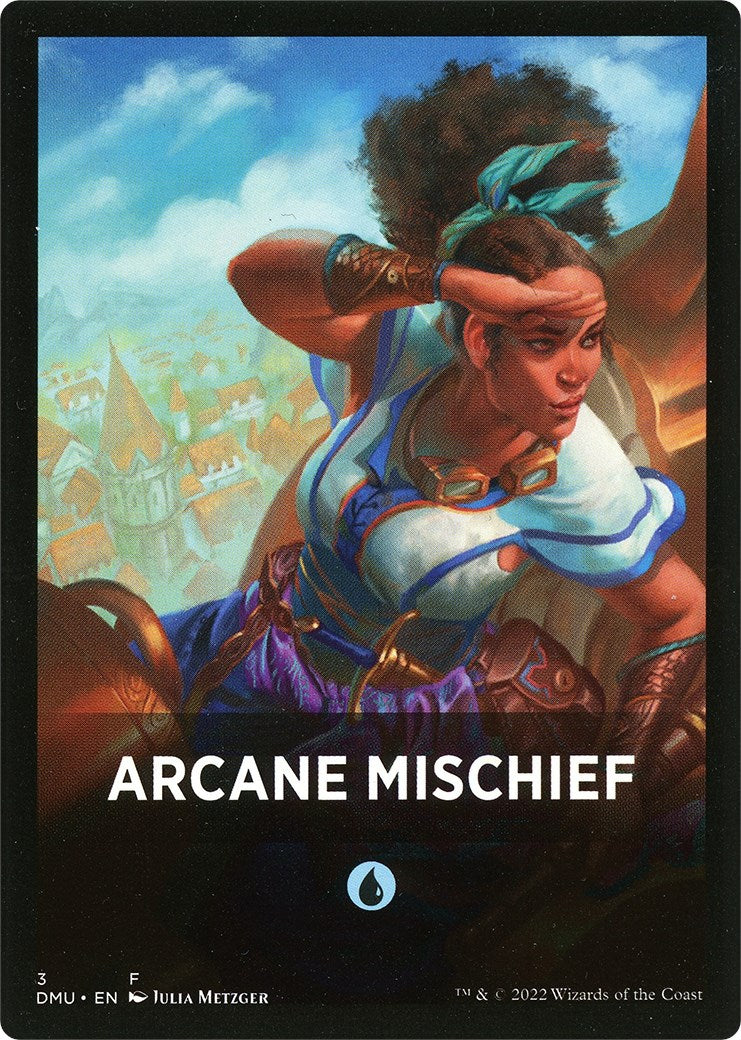 Arcane Mischief Theme Card [Dominaria United Tokens] | Silver Goblin