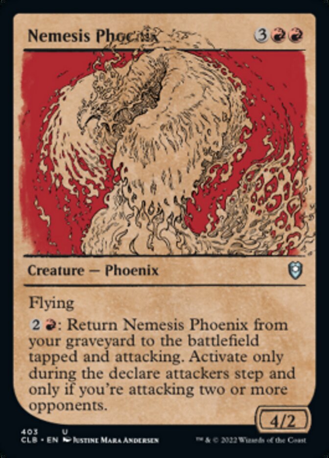 Nemesis Phoenix (Showcase) [Commander Legends: Battle for Baldur's Gate] | Silver Goblin