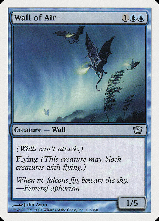 Wall of Air [Eighth Edition] | Silver Goblin