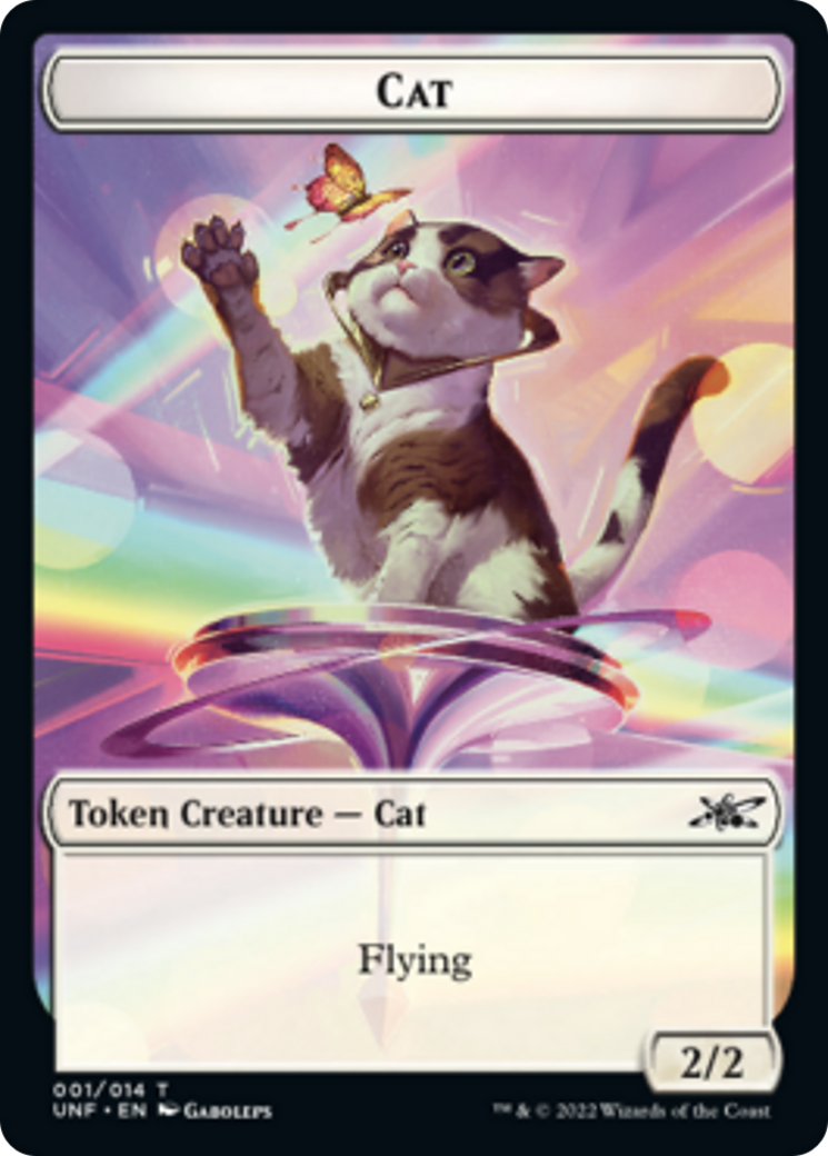 Cat // Food (11) Double-Sided Token [Unfinity Tokens] | Silver Goblin