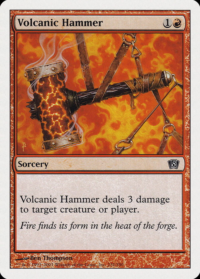 Volcanic Hammer [Eighth Edition] | Silver Goblin