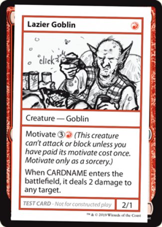 Lazier Goblin (2021 Edition) [Mystery Booster Playtest Cards] | Silver Goblin
