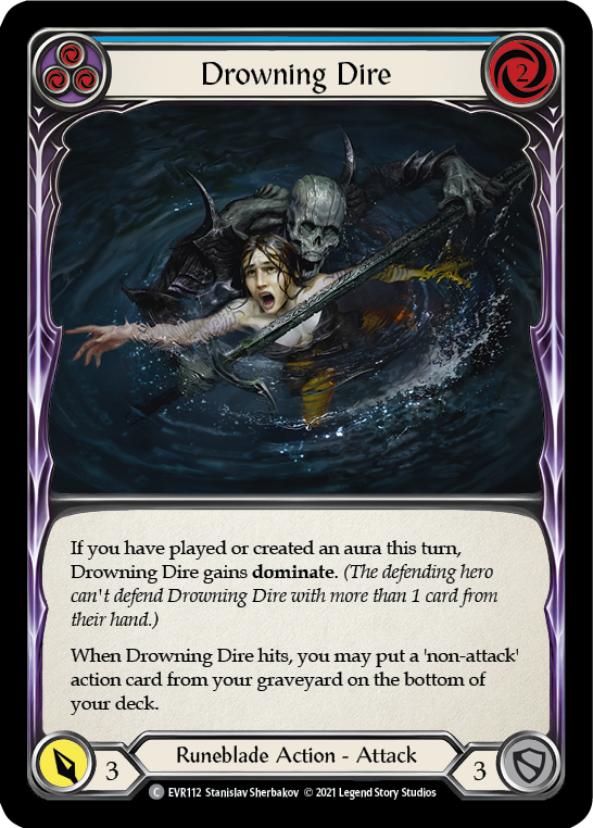Drowning Dire (Blue) [EVR112] (Everfest)  1st Edition Normal | Silver Goblin