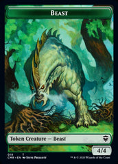 Beast (18) // Beast (19) Double-Sided Token [Commander Legends Tokens] | Silver Goblin