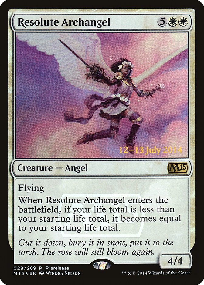 Resolute Archangel [Magic 2015 Prerelease Promos] | Silver Goblin