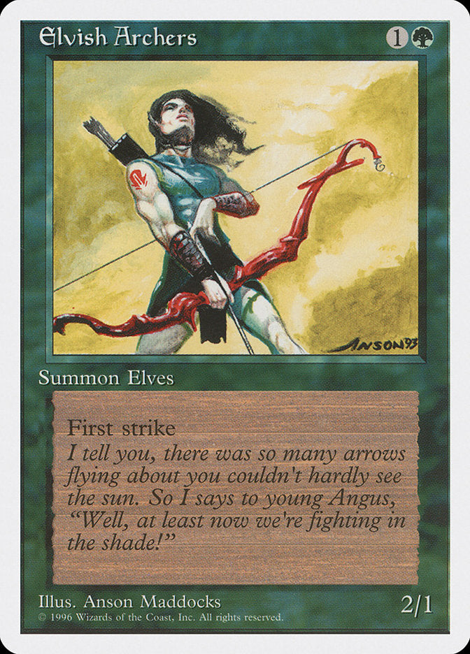 Elvish Archers [Introductory Two-Player Set] | Silver Goblin