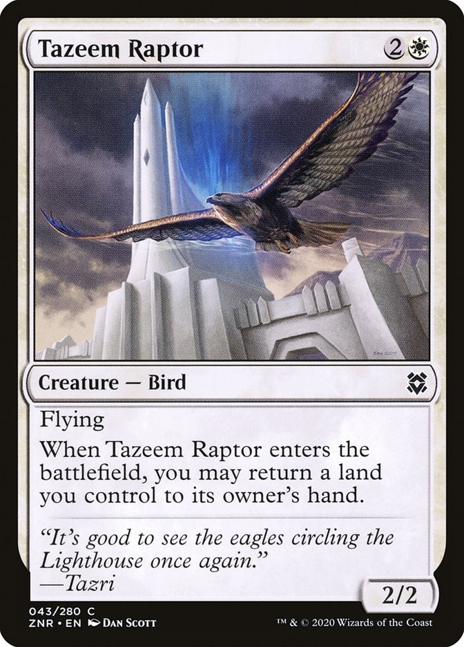 Tazeem Raptor [Zendikar Rising] | Silver Goblin
