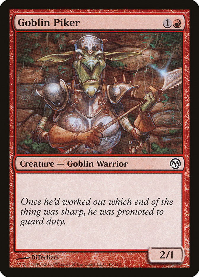Goblin Piker [Duels of the Planeswalkers] | Silver Goblin