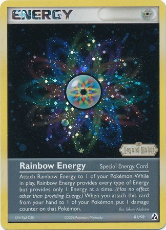 Rainbow Energy (81/92) (Stamped) [EX: Legend Maker] | Silver Goblin