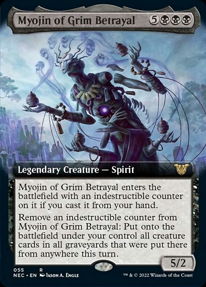 Myojin of Grim Betrayal (Extended Art) [Kamigawa: Neon Dynasty Commander] | Silver Goblin