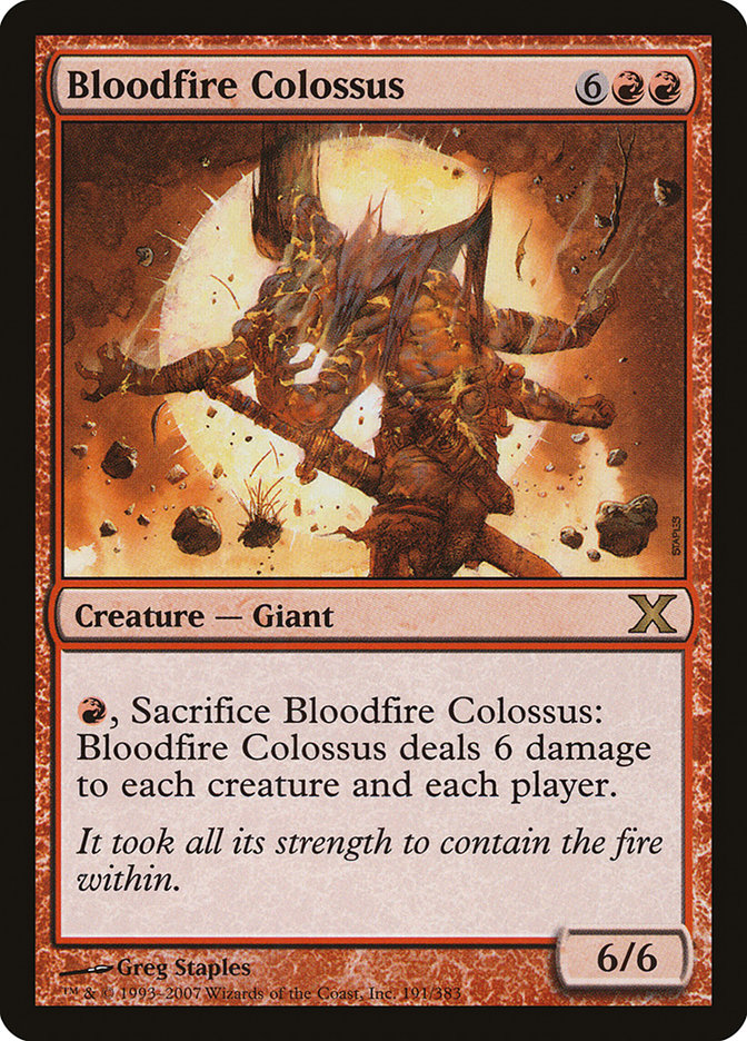 Bloodfire Colossus [Tenth Edition] | Silver Goblin