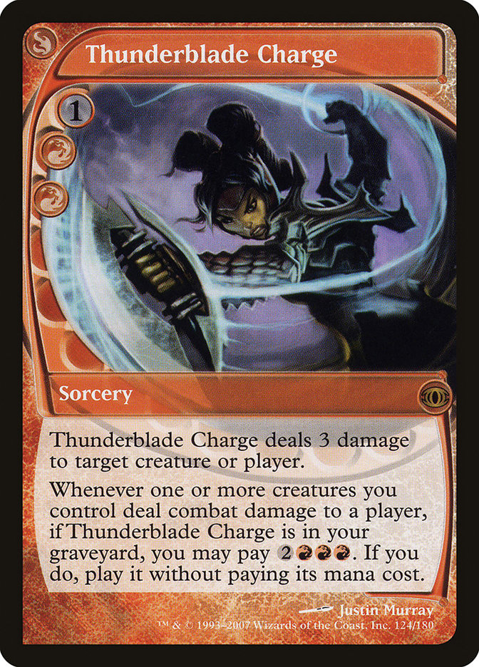 Thunderblade Charge [Future Sight] | Silver Goblin