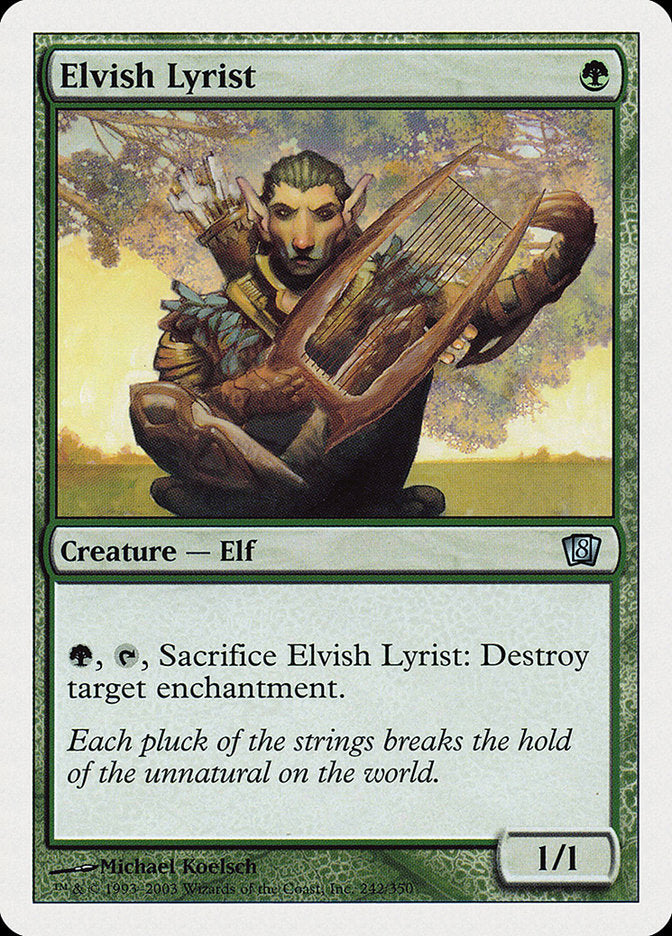 Elvish Lyrist [Eighth Edition] | Silver Goblin