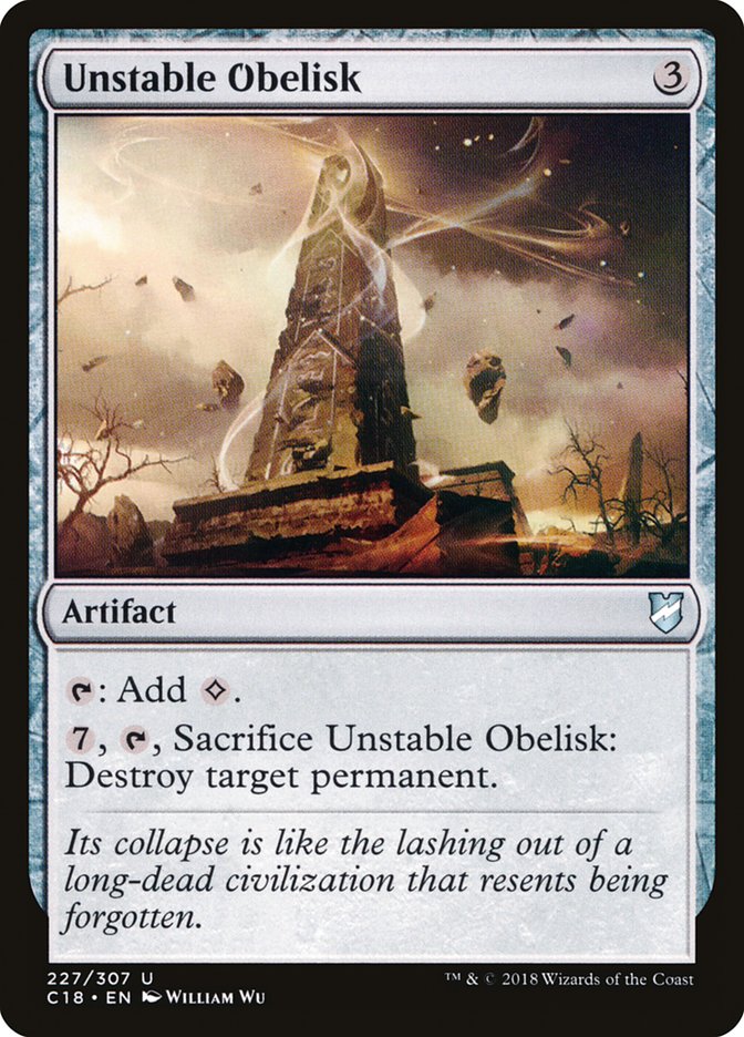 Unstable Obelisk [Commander 2018] | Silver Goblin