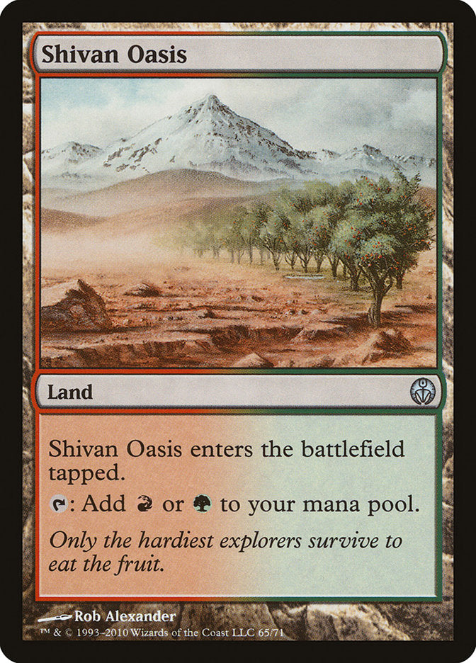 Shivan Oasis [Duel Decks: Phyrexia vs. the Coalition] | Silver Goblin