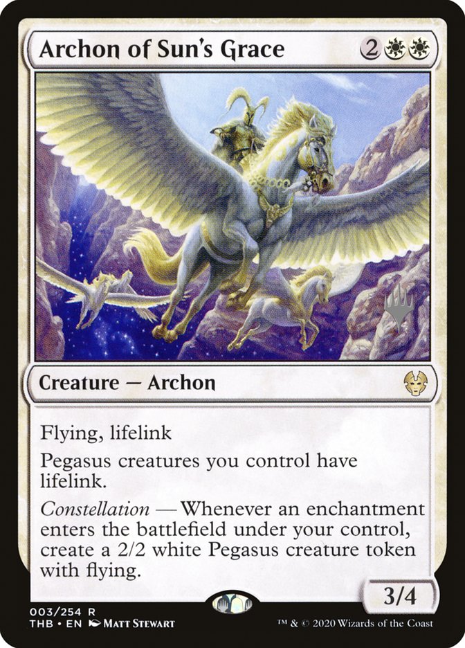 Archon of Sun's Grace (Promo Pack) [Theros Beyond Death Promos] | Silver Goblin