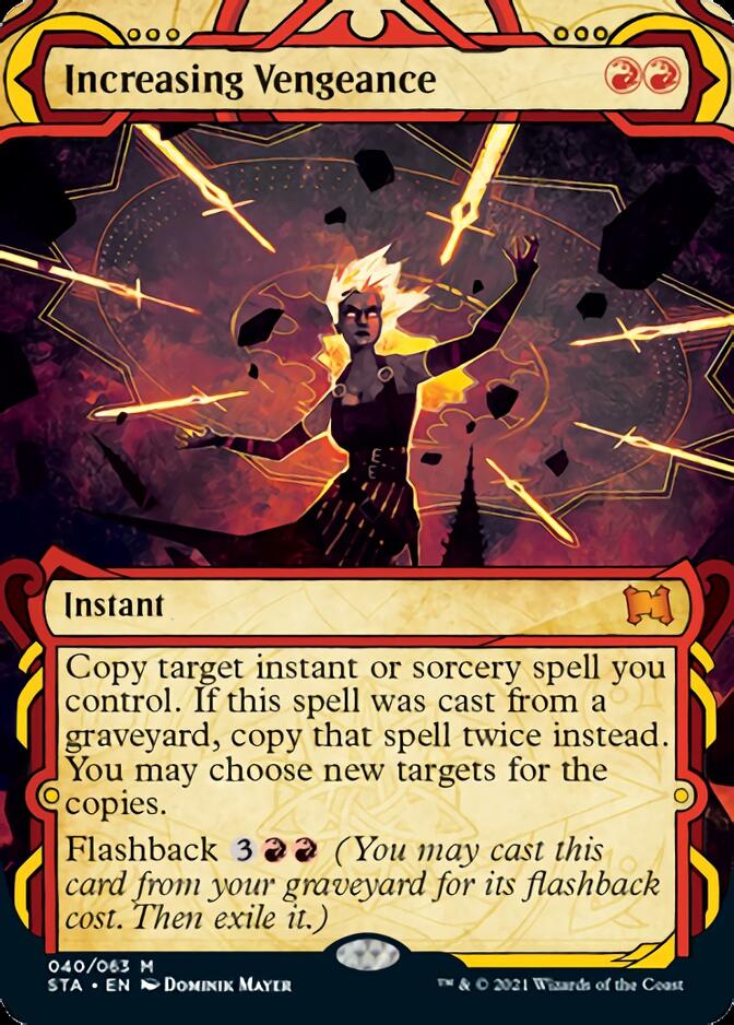 Increasing Vengeance (Foil Etched) [Strixhaven: School of Mages Mystical Archive] | Silver Goblin