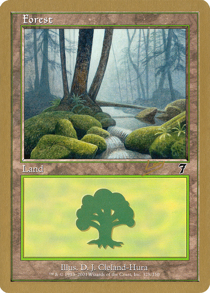 Forest (rl328) (Raphael Levy) [World Championship Decks 2002] | Silver Goblin
