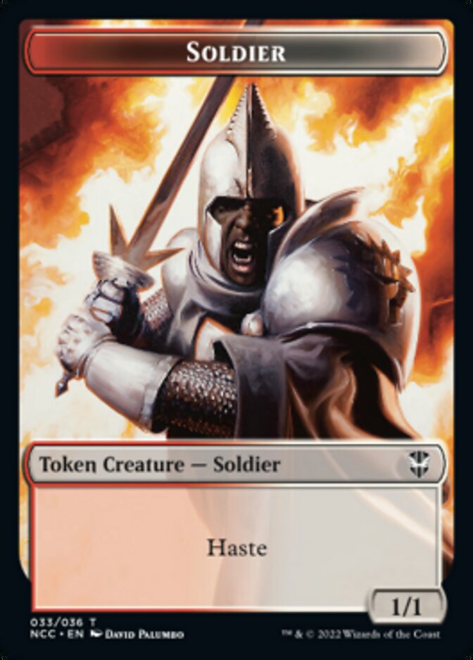 Soldier (33) // Devil Double-Sided Token [Streets of New Capenna Commander Tokens] | Silver Goblin