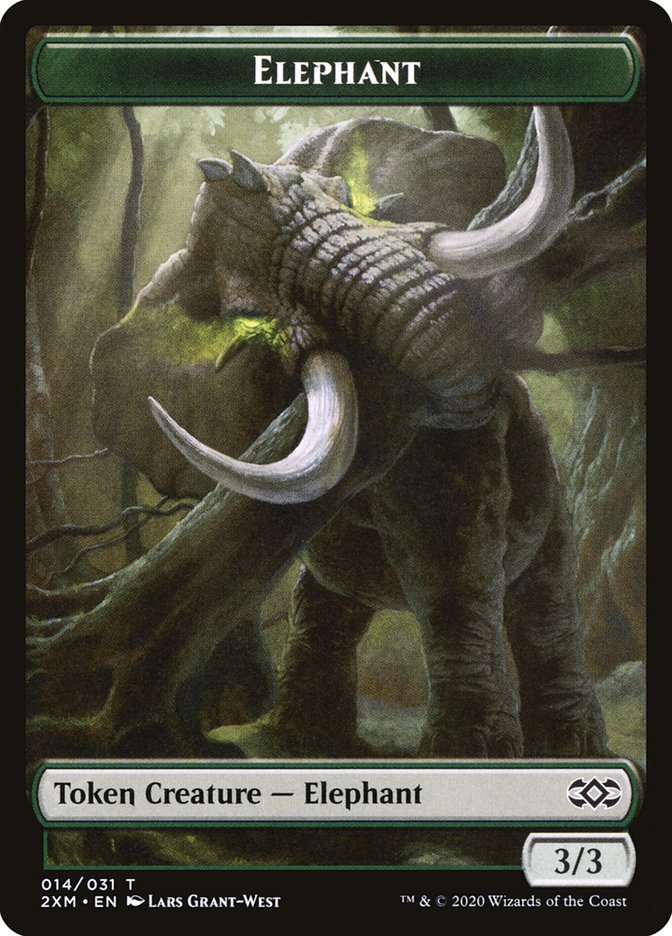Elephant Token [Double Masters Tokens] | Silver Goblin