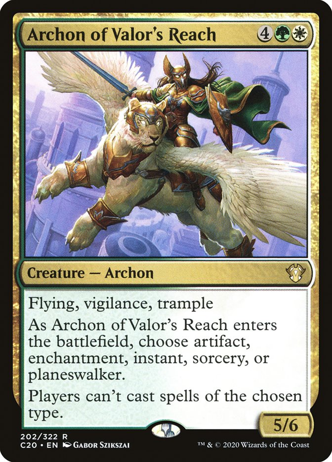 Archon of Valor's Reach [Commander 2020] | Silver Goblin