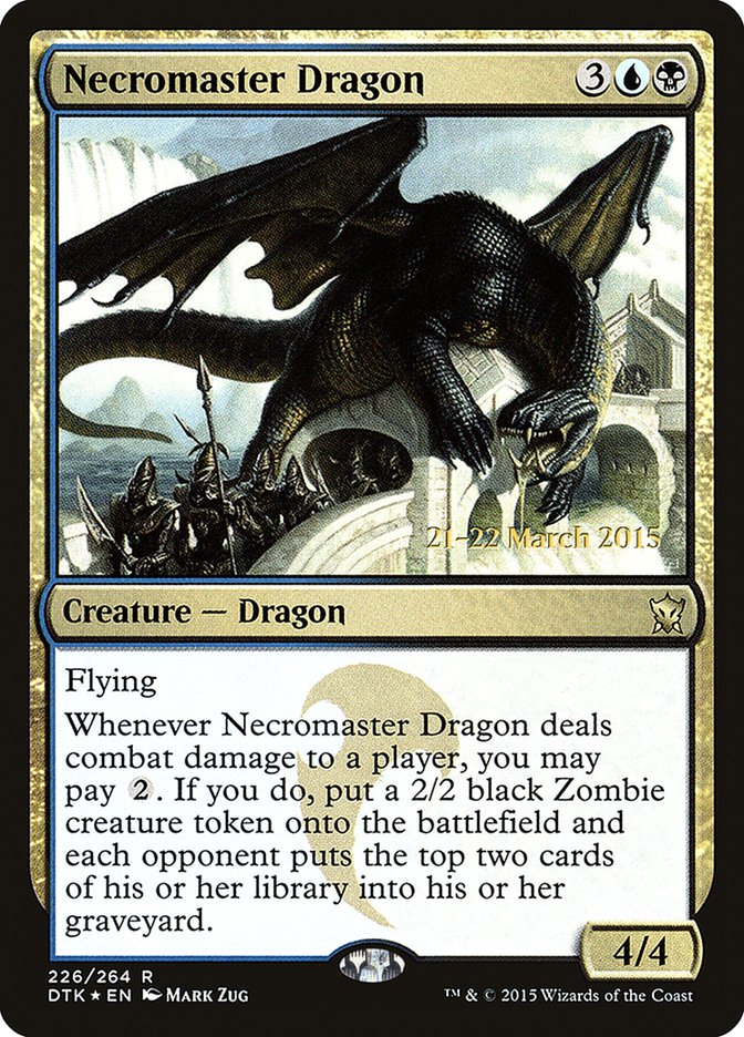 Necromaster Dragon [Dragons of Tarkir Prerelease Promos] | Silver Goblin