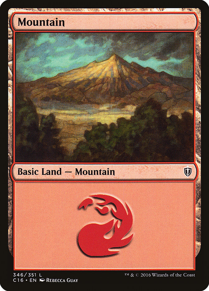 Mountain (346) [Commander 2016] | Silver Goblin