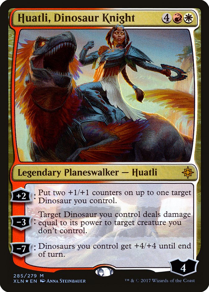 Huatli, Dinosaur Knight [Ixalan] | Silver Goblin