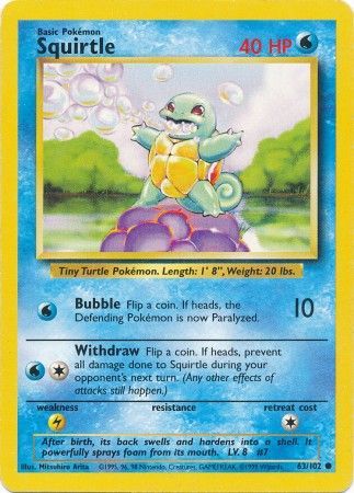 Squirtle (63/102) [Base Set Unlimited] | Silver Goblin