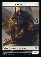 Soldier (09) // Cat Beast Double-Sided Token [Streets of New Capenna Commander Tokens] | Silver Goblin