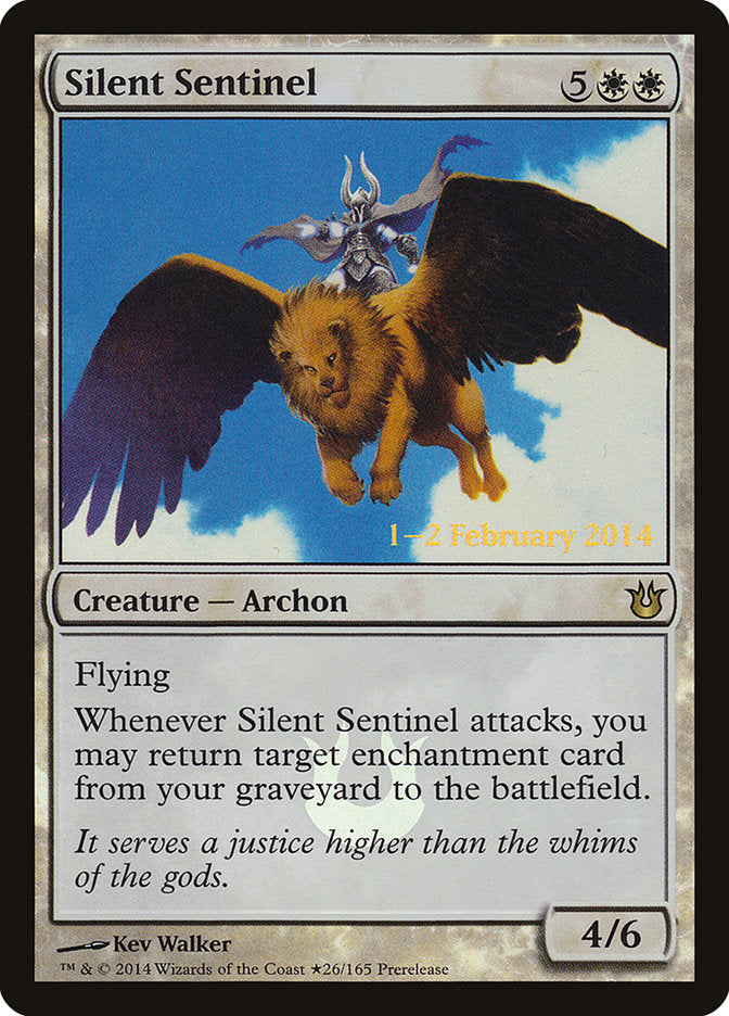 Silent Sentinel [Born of the Gods Prerelease Promos] | Silver Goblin