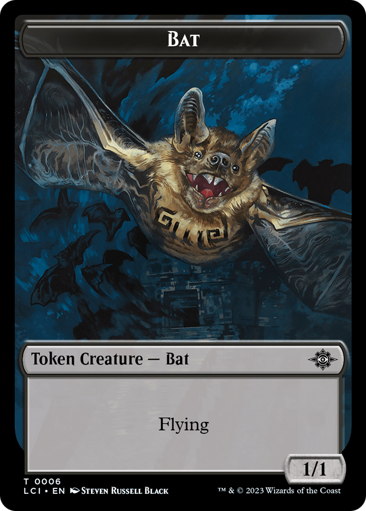 Bat // Vampire (0004) Double-Sided Token [The Lost Caverns of Ixalan Commander Tokens] | Silver Goblin