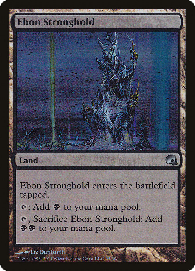 Ebon Stronghold [Premium Deck Series: Graveborn] | Silver Goblin